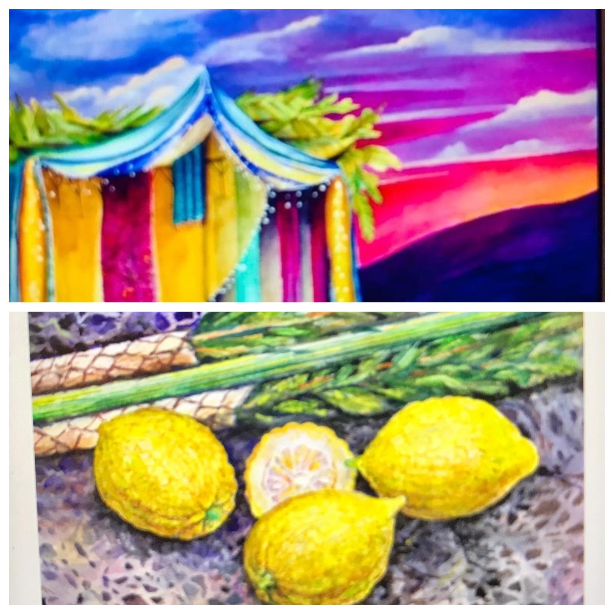 A Creative Sukkot Art Workshop - Painting in the Sukkah!